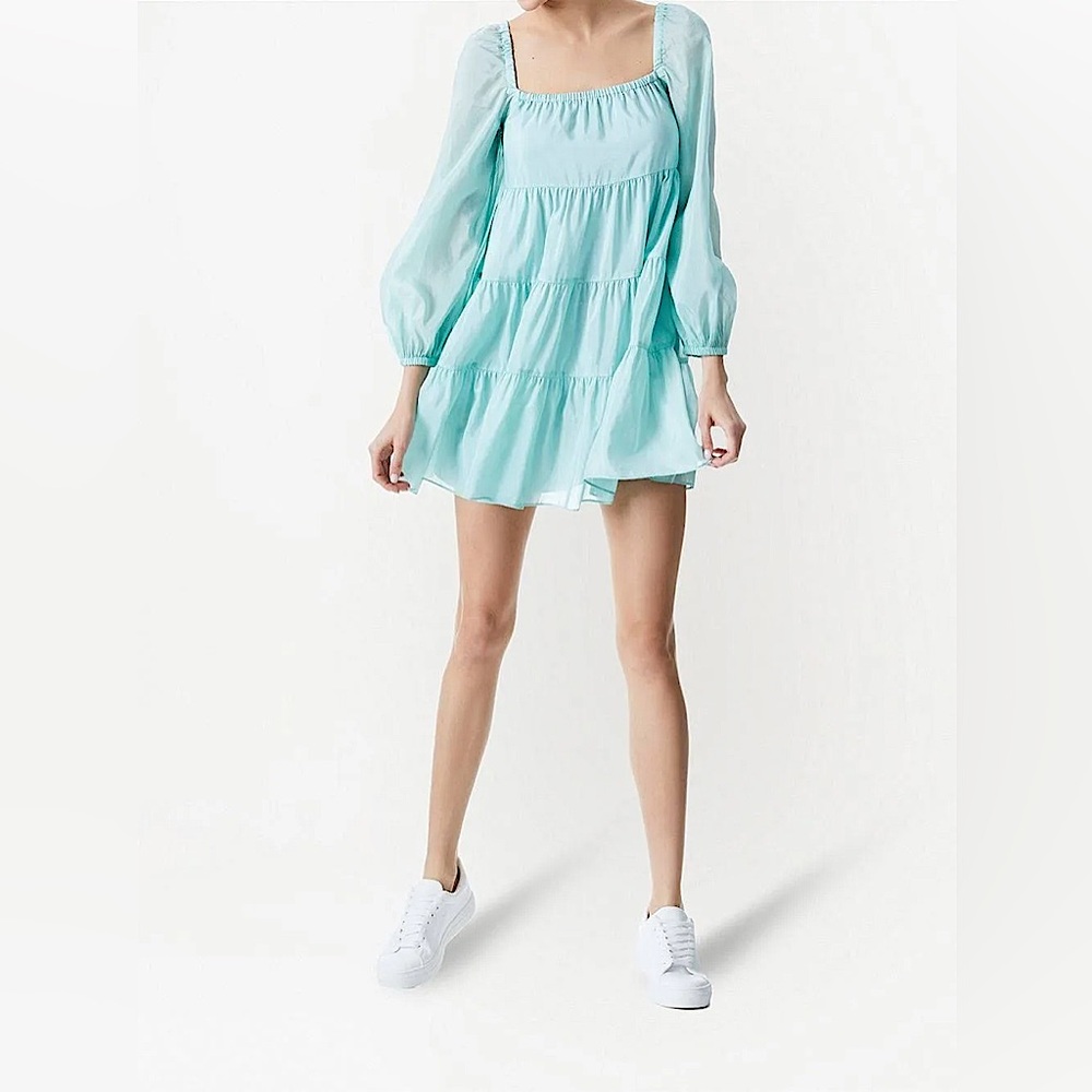 Alice + Olivia |  Rowen Tiered Tunic Minidress